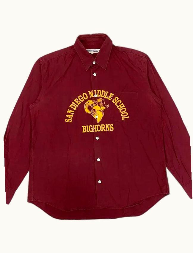 Junya Watanabe Junya Watanabe San Diego Middle School Button Up Shirt A/W 2002