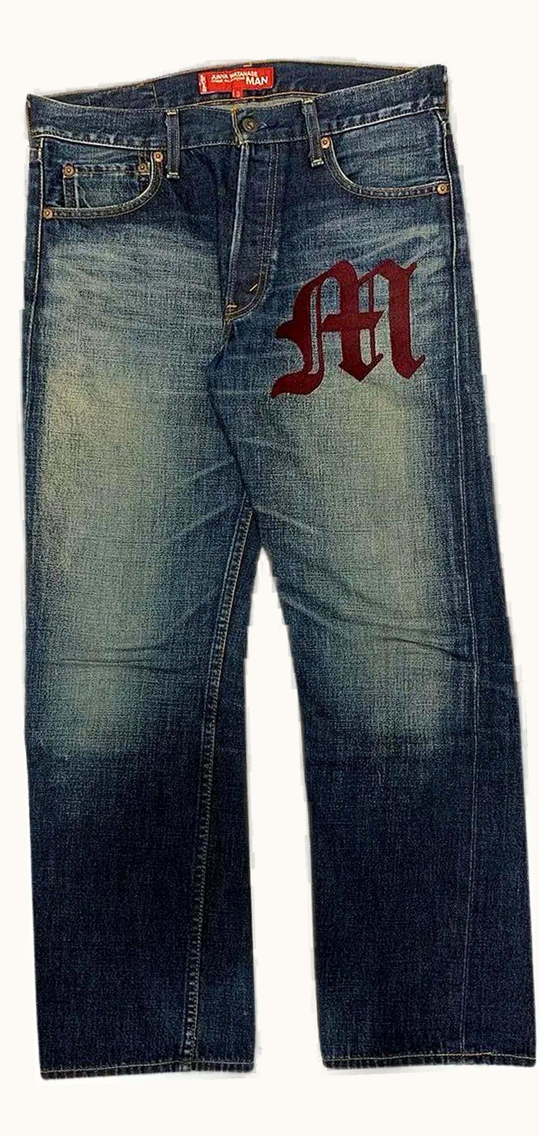 Junya Watanabe Junya Watanabe “m” Embroidery Denim A/W 2002