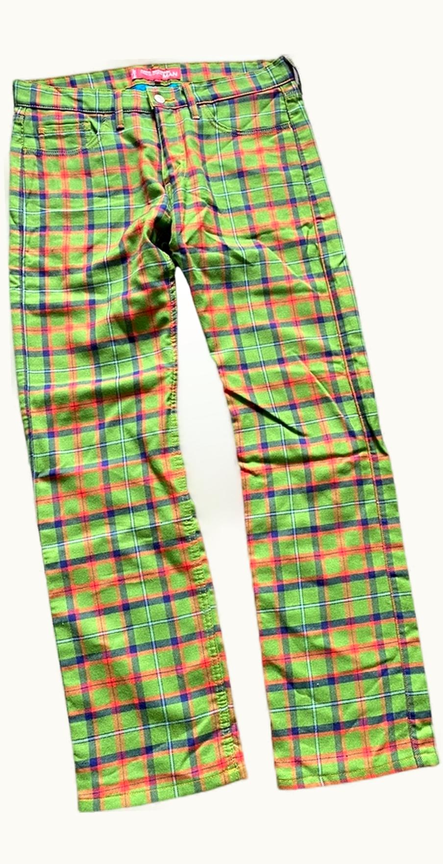 Junya Watanabe Junya Watanabe Punk Plaid Levi Jeans A/W 2002