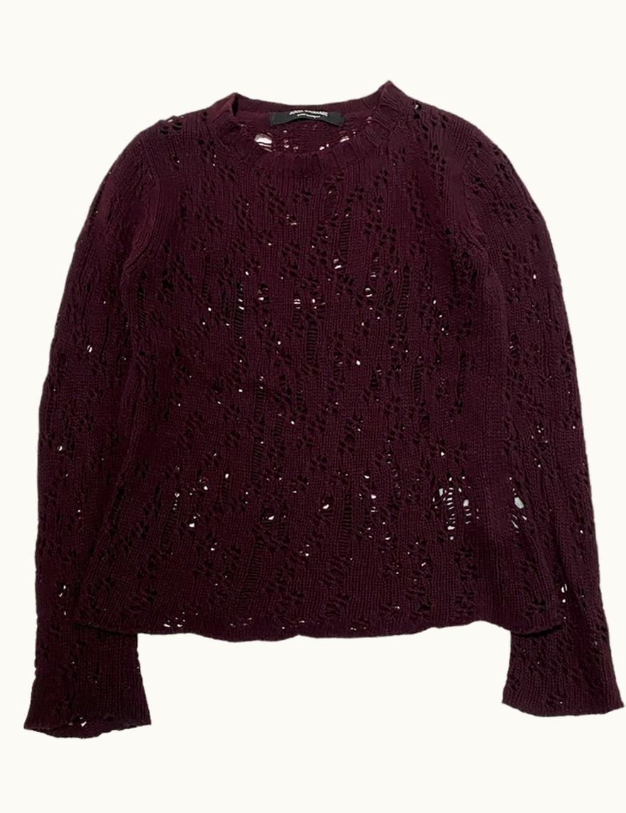 Junya Watanabe Junya Watanabe Distressed Grunge Knit Crewneck A/W 2002