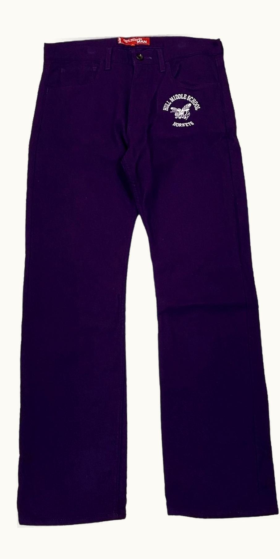Junya Watanabe Junya Watanabe Hull Middle School Hornets Purple Trousers A/W 2002