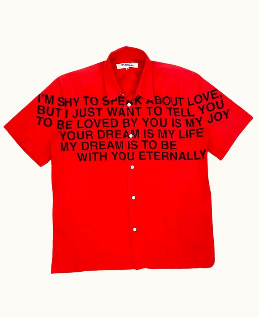 Junya Watanabe Junya Watanabe Poem Camp Collar Shirt S/S 2002