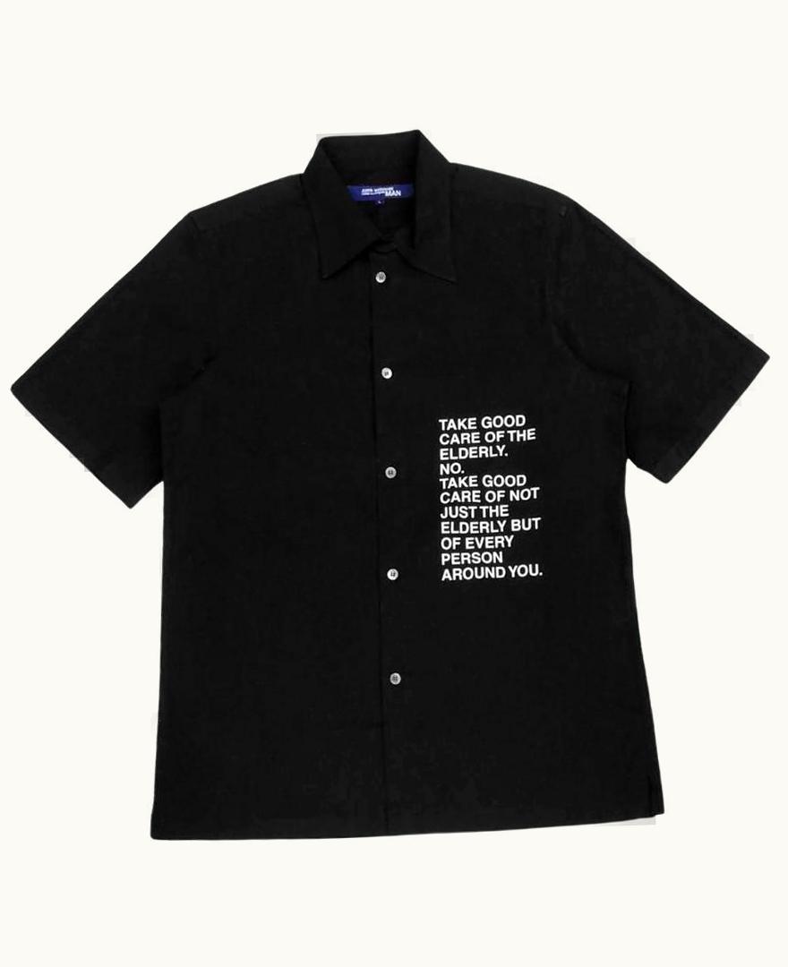 Junya Watanabe Junya Watanabe “every Person” Poem Button Up T-Shirt S/S 2002