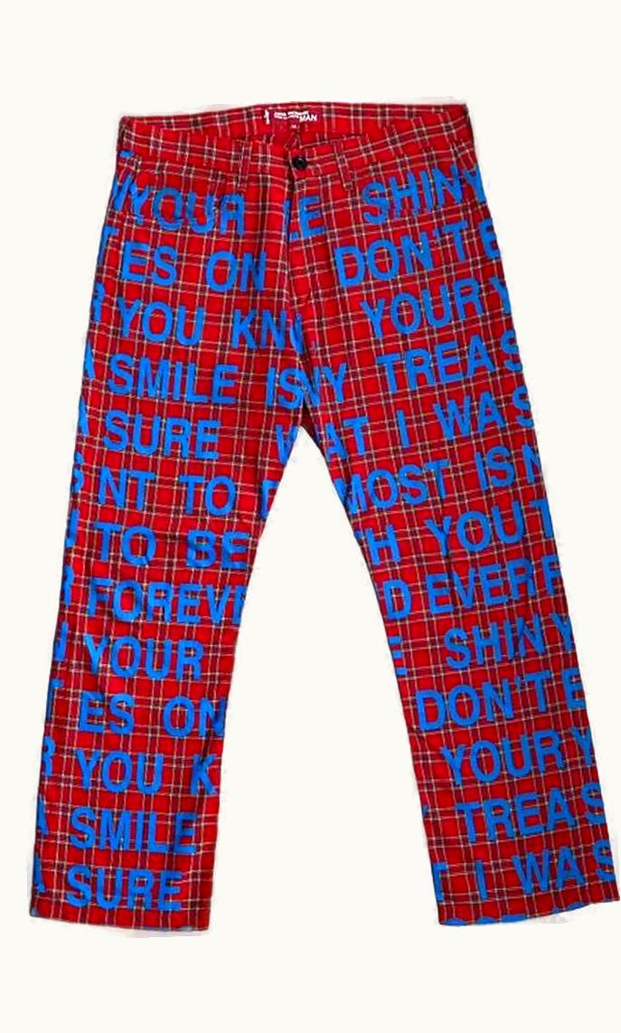Junya Watanabe Junya Watanabe Poem All Over Trousers S/S 2002