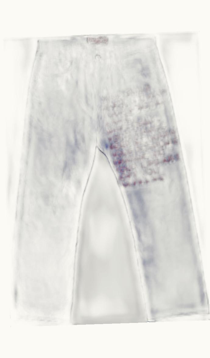 Junya Watanabe Junya Watanabe Poem Blue & Red Runway Pants S/S 2002