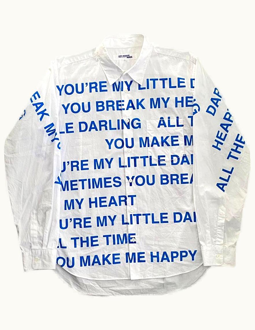Junya Watanabe Junya Watanabe Darling Poem Shirt S/S 2002