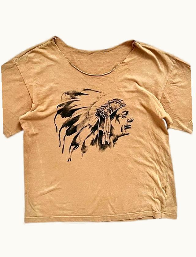 Junya Watanabe Junya Watanabe Native American Chief T-Shirt A/W 2003