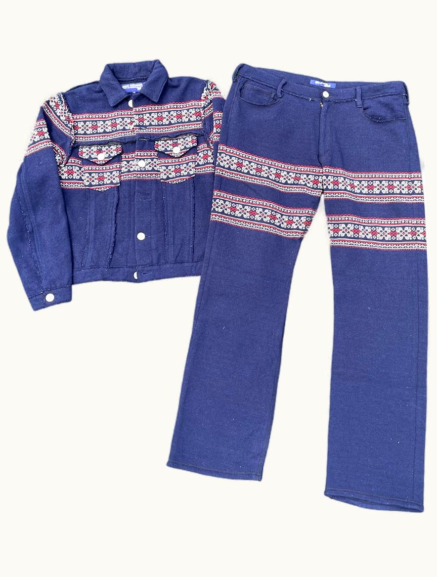 Junya Watanabe Junya Watanabe Nordic Pattern Knit Set A/W 2003