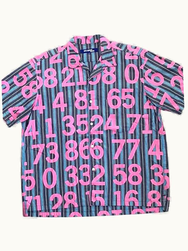 Junya Watanabe Junya Watanabe All Over Print Pink Button Up S/S 2003