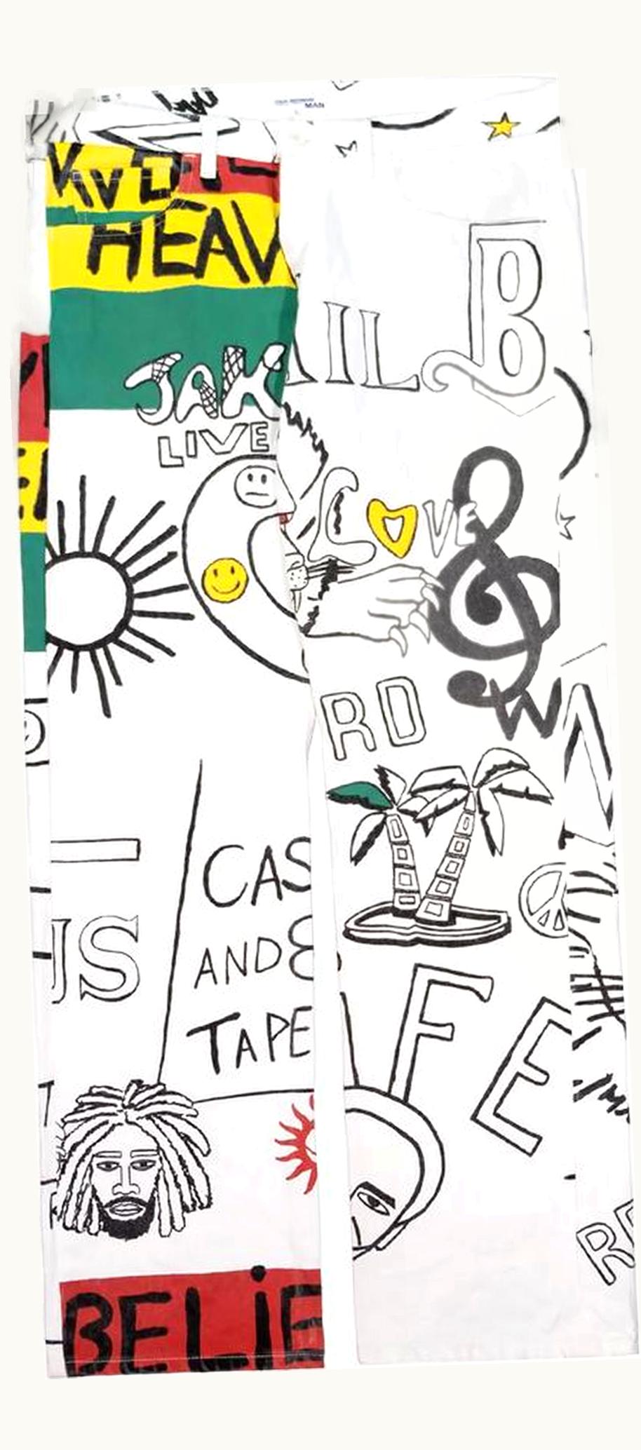 Junya Watanabe Junya Watanabe One Love Reggae Denim Jeans S/S 2003