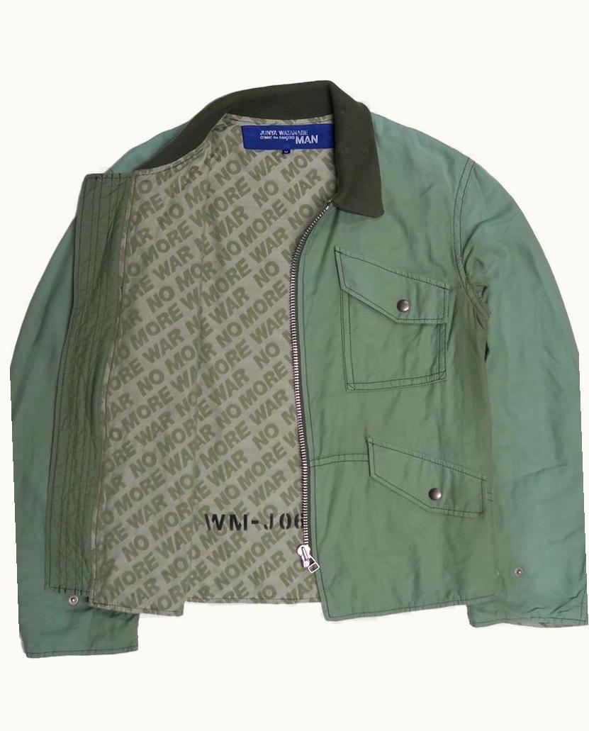 Junya Watanabe Junya Watanabe Lined Flight Jacket ‘no More War’ S/S 2003