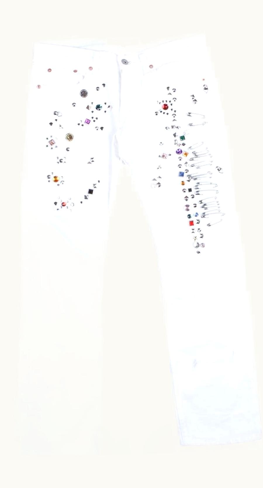 Junya Watanabe Junya Watanabe Gem Studded Jeans S/S 2003 UZ1089321