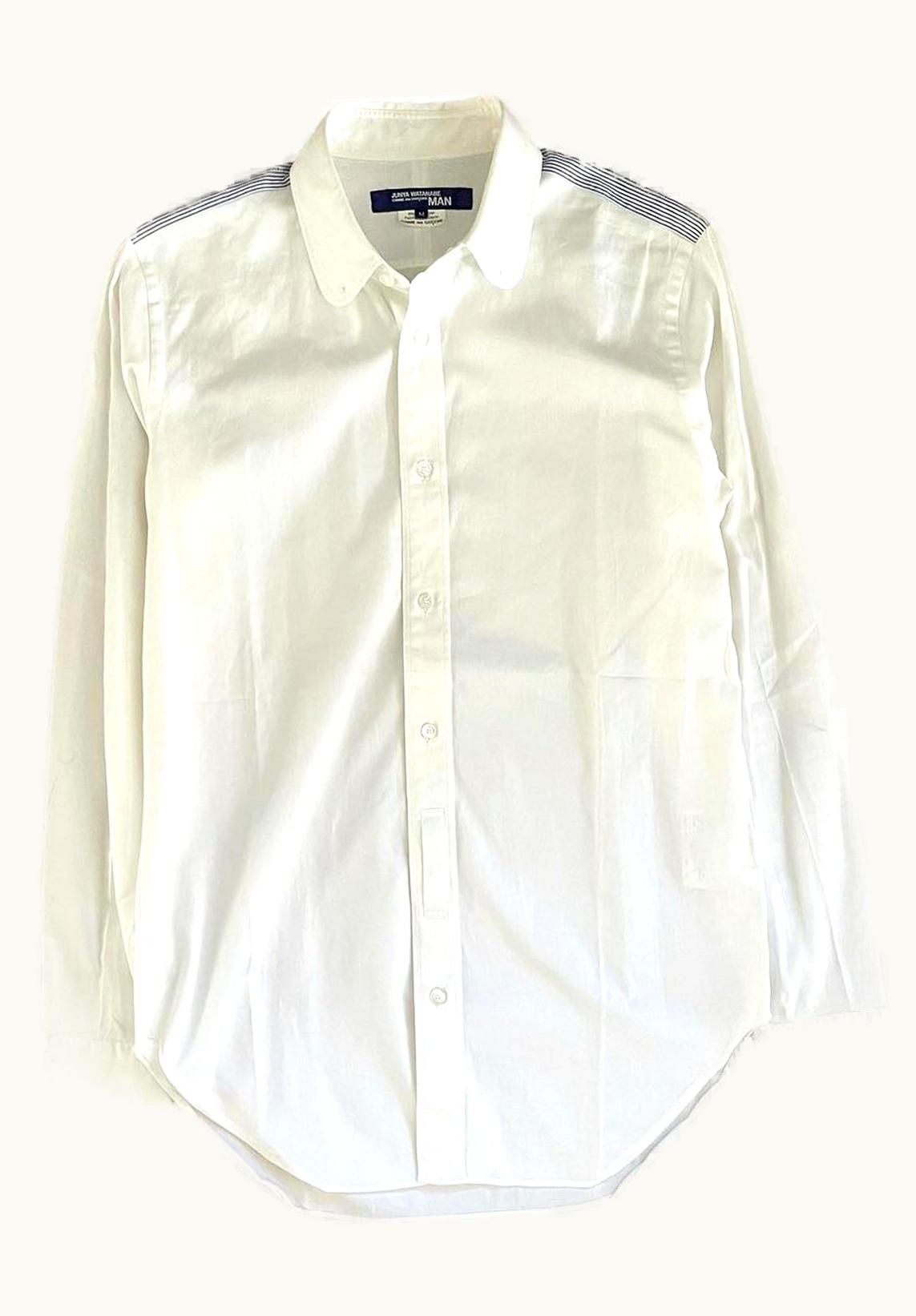 Junya Watanabe Junya Watanabe Yoke Switching Contrasted Pine-Stripe Button Down Shirt S/S 2015