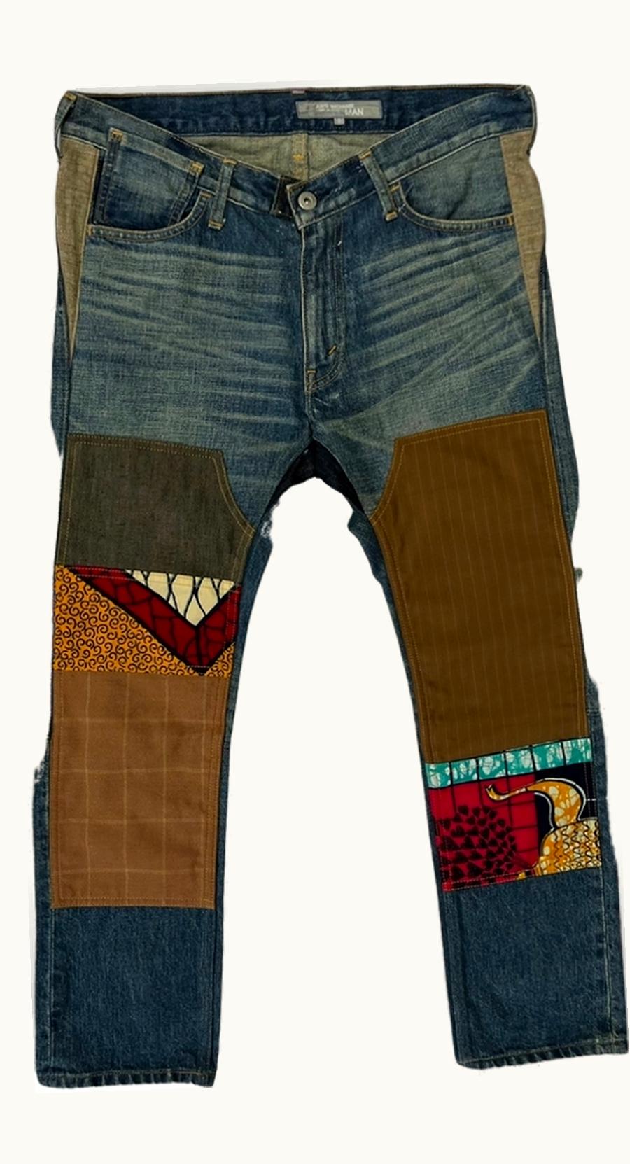 Junya Watanabe Junya Watanabe Patchwork Reconstructed Denim Jeans S/S 2015