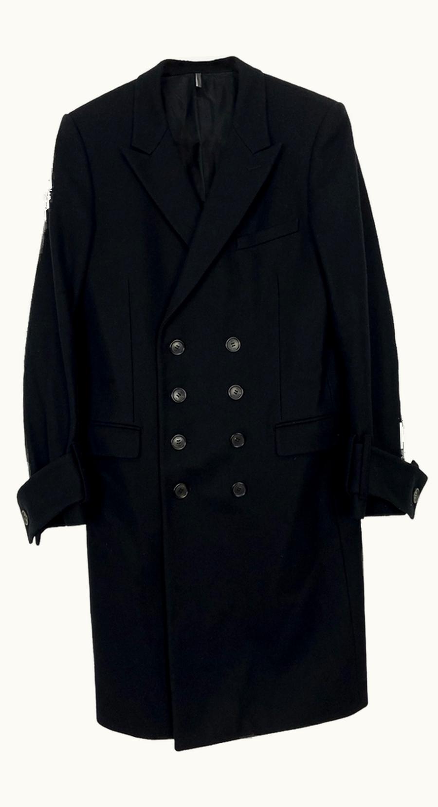 Dior Homme Dior Homme Double Breasted Wool Overcoat A/W 2002
