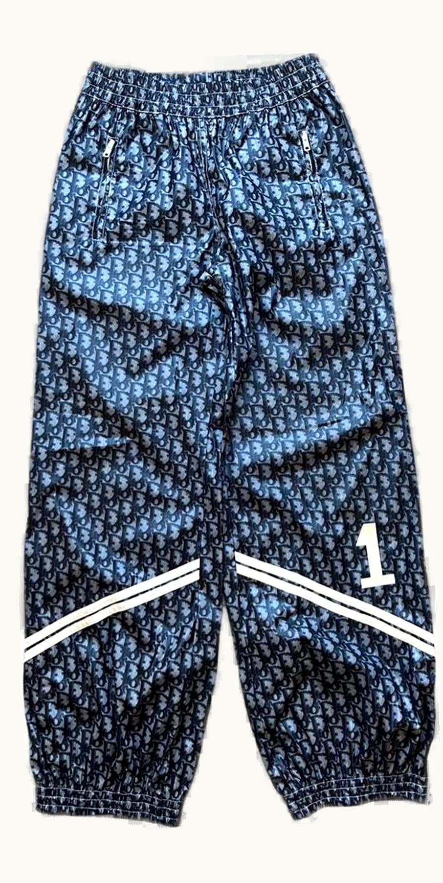 Dior Homme Dior Homme Dior Monogram Stripe Track Pants S/S 2002