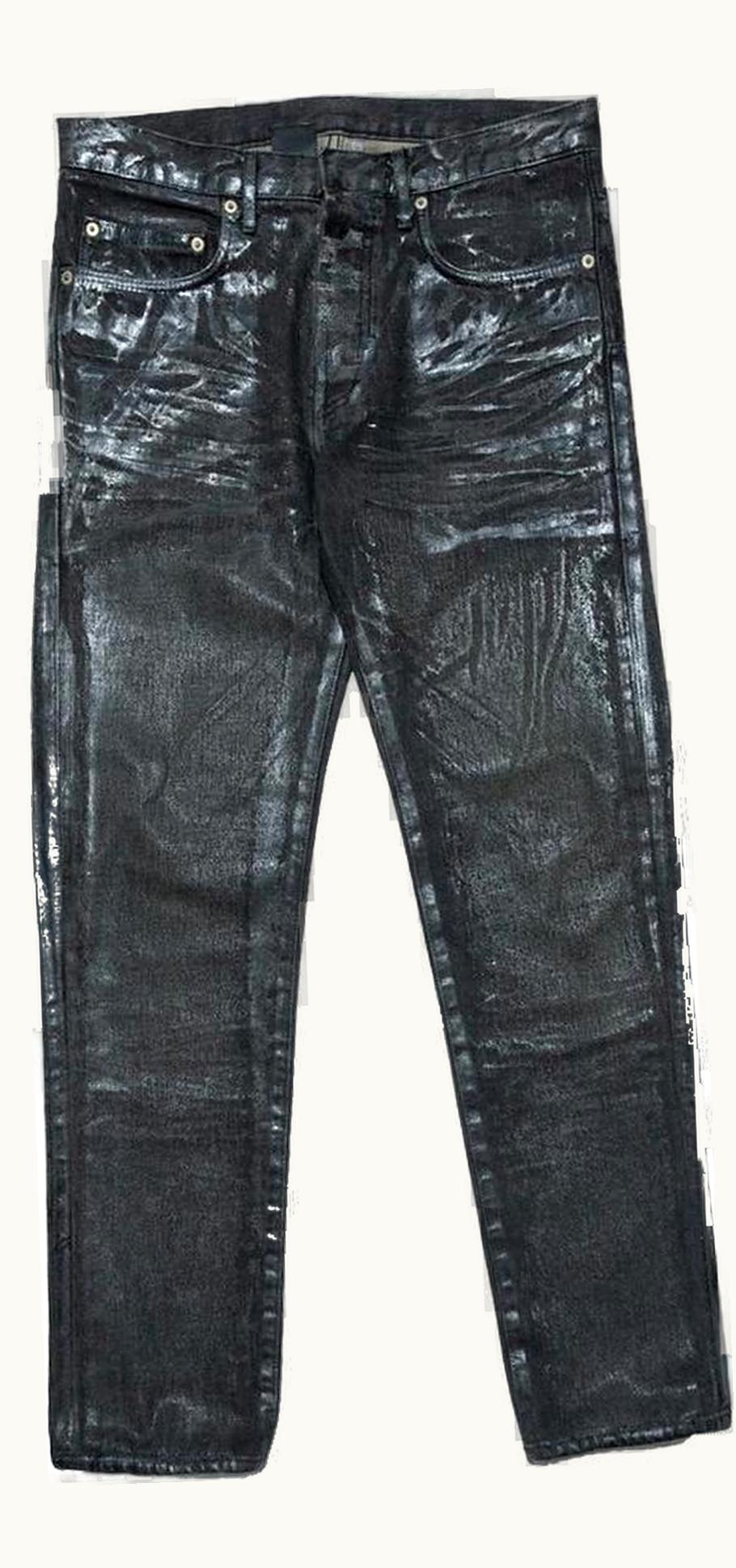 Dior Homme Dior Homme “luster” Wax / Coated Clawmark Denim A/W 2003