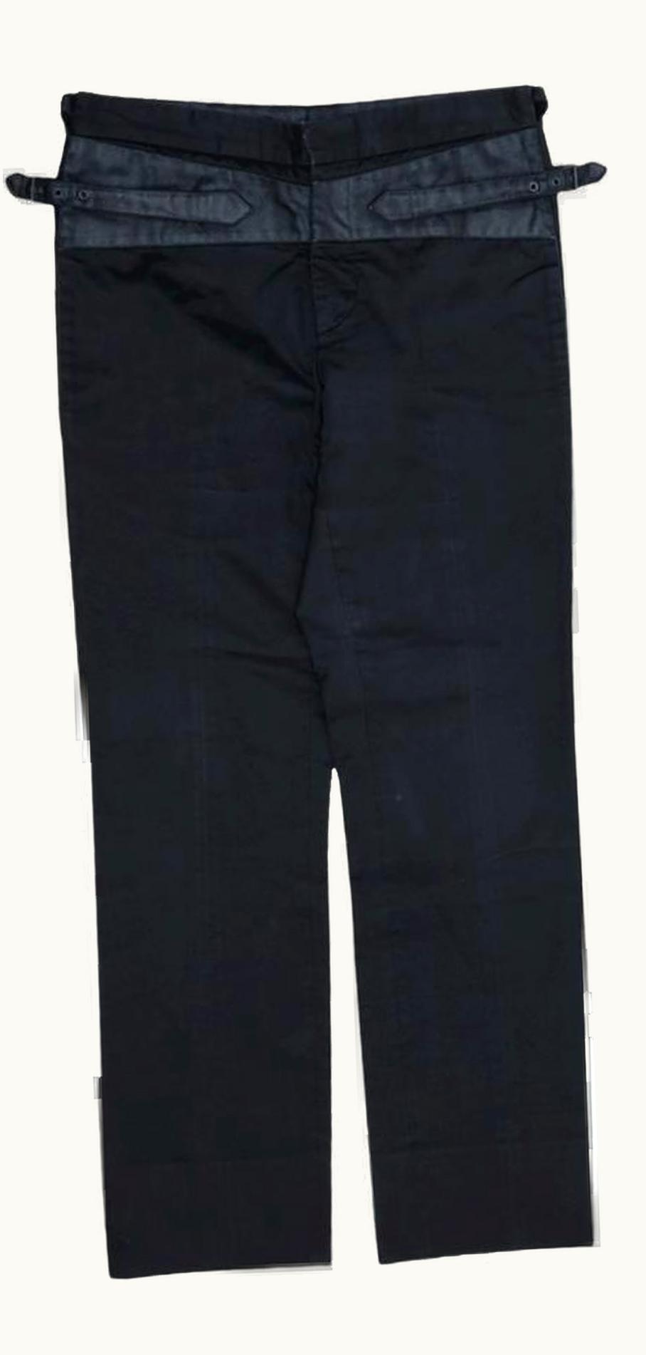 Dior Homme Dior Homme 'luster' Leather Waxed Work Pants A/W 2003