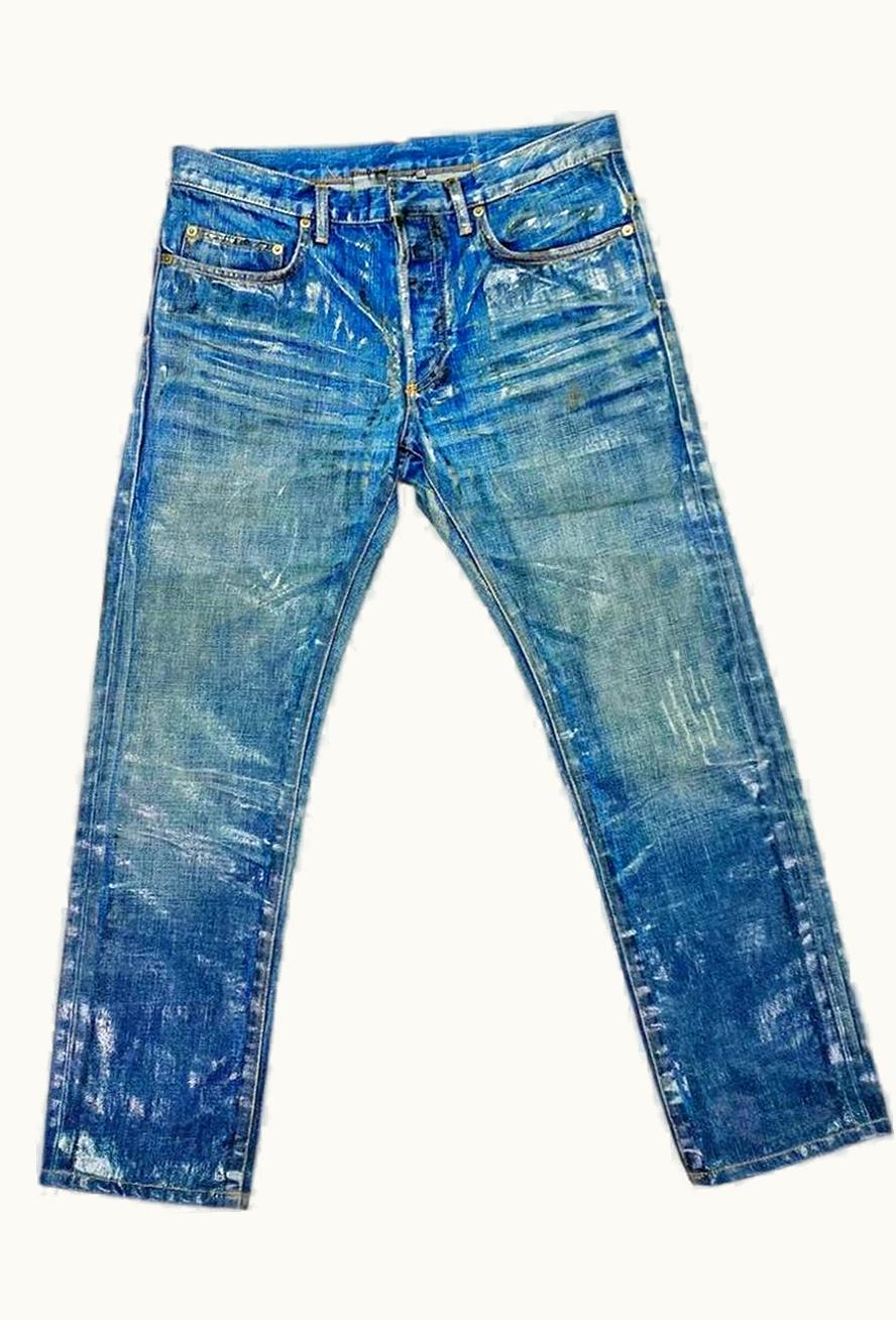 Dior Homme Dior Homme “luster” Waxed Denim Jeans A/W 2003