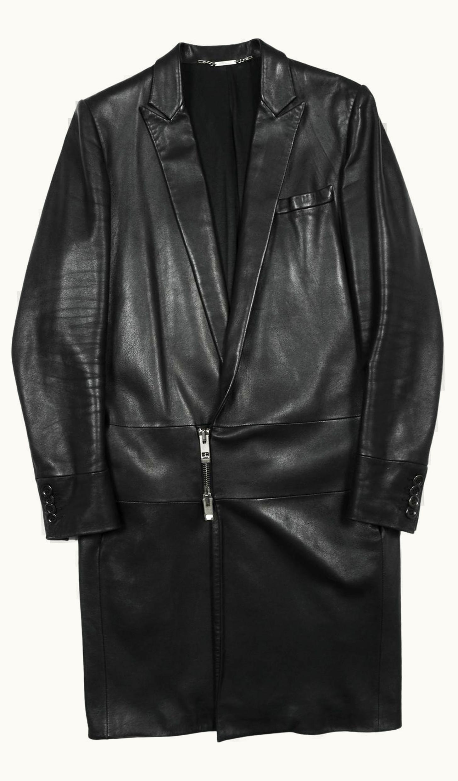 Dior Homme Dior Homme “victim Of The Crime” Leather Coat A/W 2004