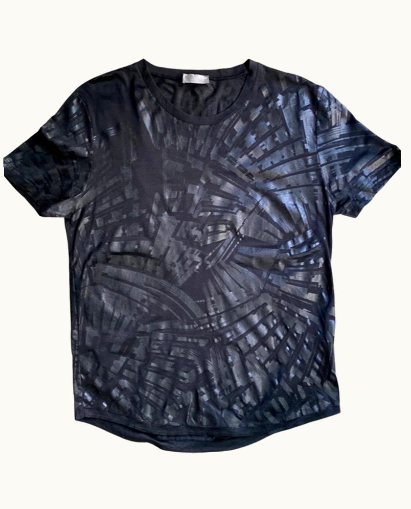 Dior Homme Dior Homme “strip” Graphic Print T-Shirt S/S 2004