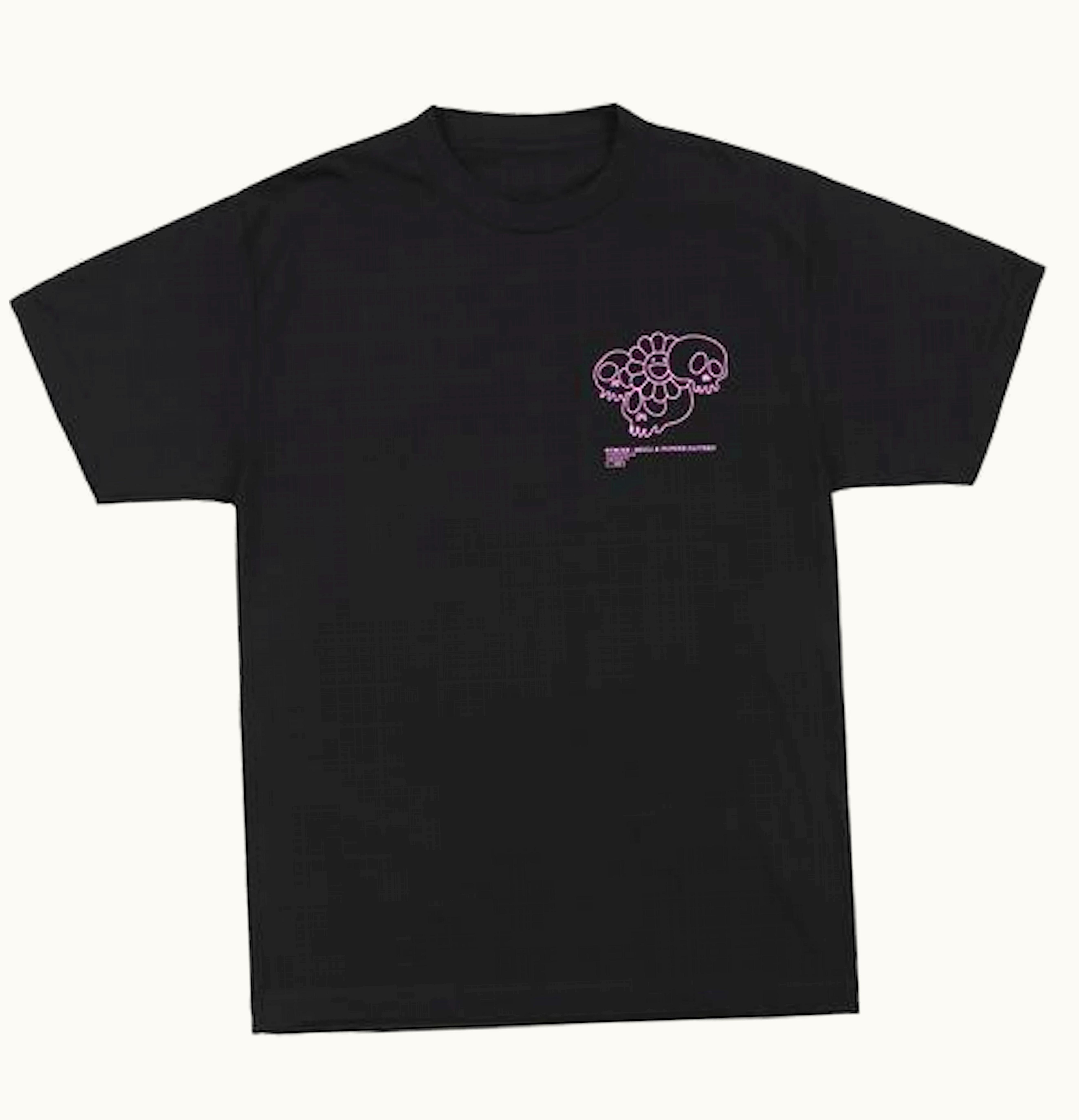 Takashi Murakami Complexcon Skull Flower Tee Black