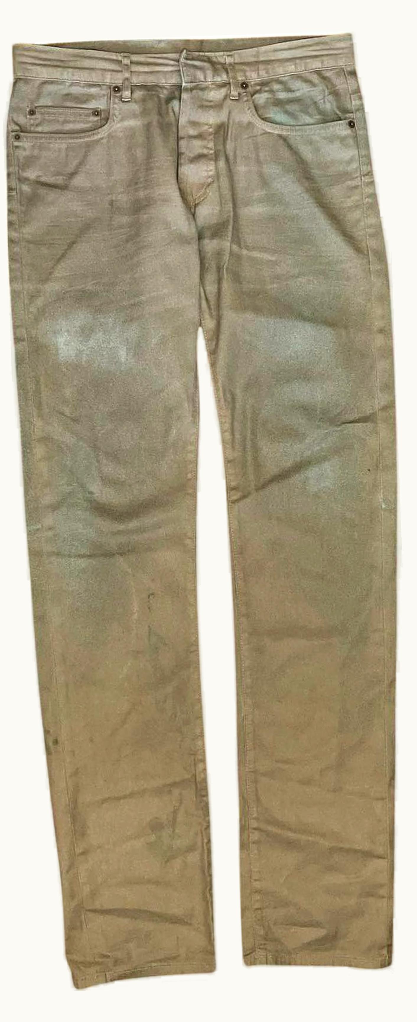 Dior Homme Dior Homme “theworldbeenamessbuthishairwasperfect” Gold Coated Light Denim S/S 2006