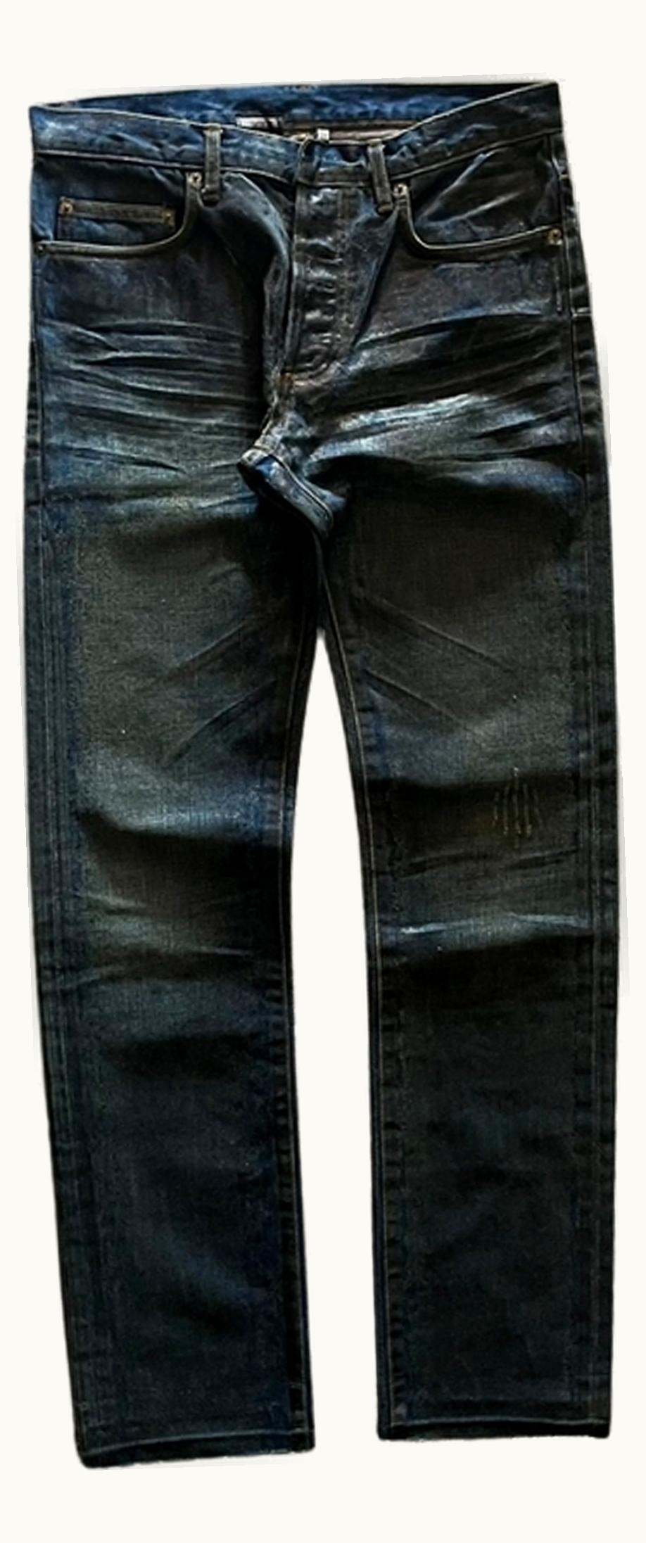 Dior Homme Dior Homme “navigate” Luster Waxed Clawmark Jeans A/W 2007