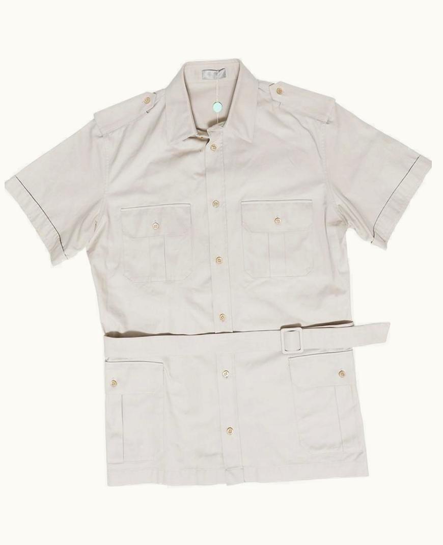Dior Homme Dior Homme Belted Shortsleeve Safari Shirt S/S 2007