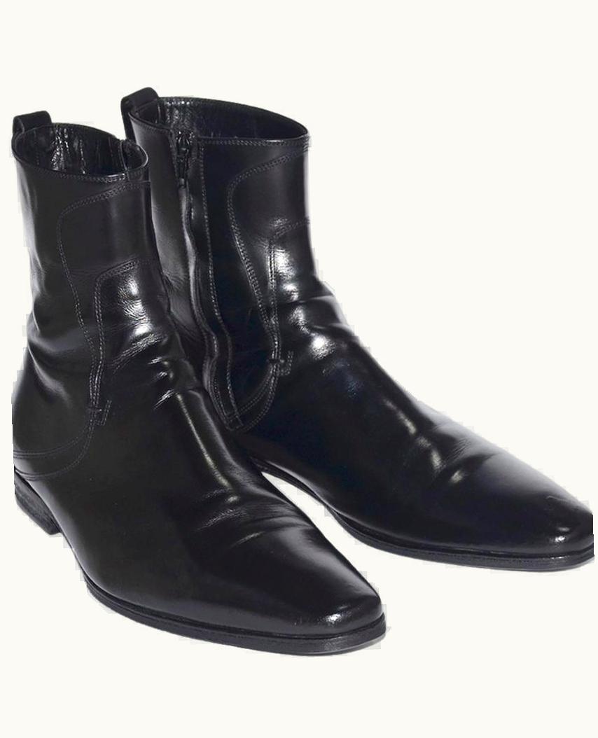 Dior Homme Dior Homme “lumière Du Nord” Pointed Zip Boots A/W 2008