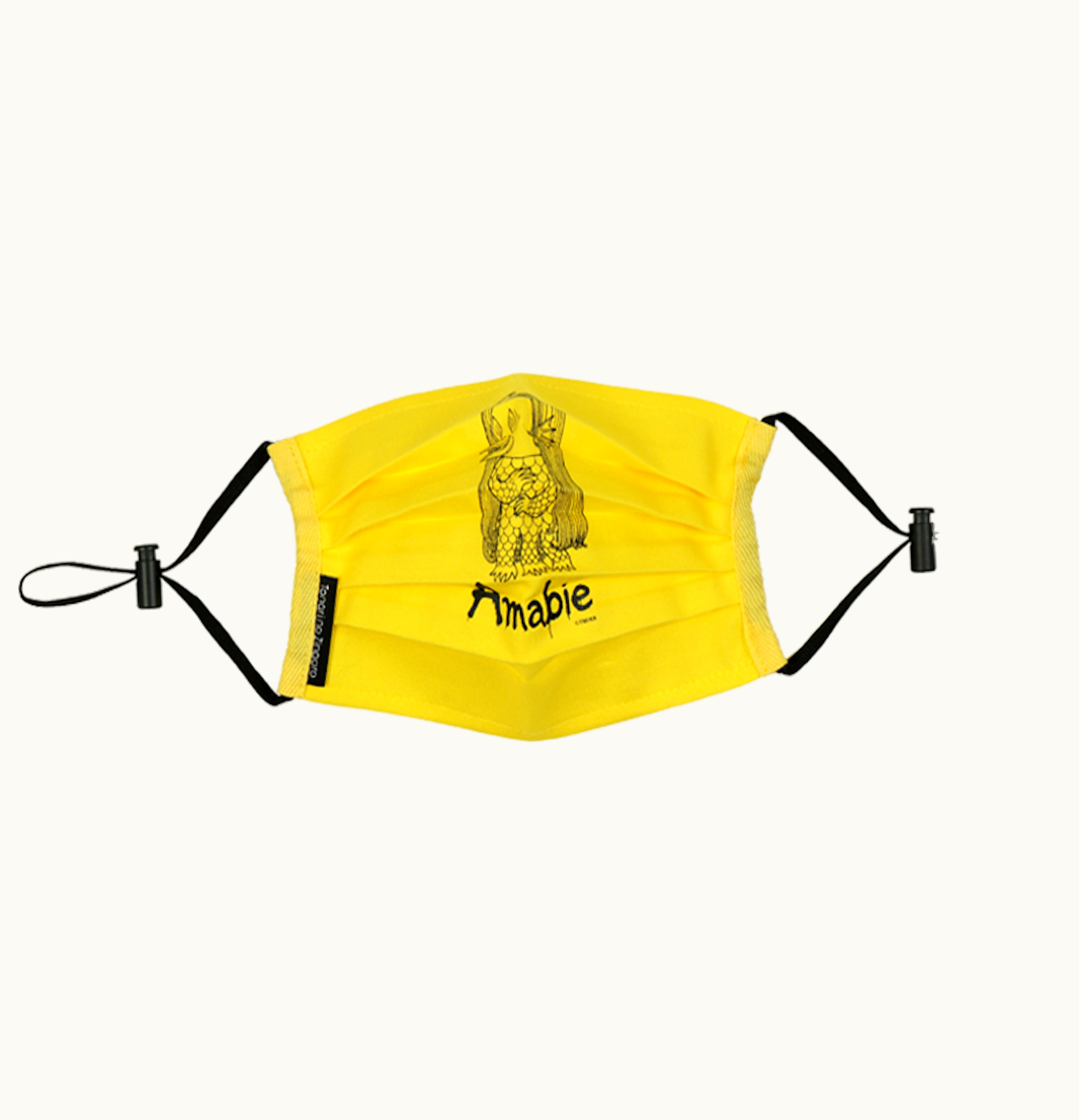 Takashi Murakami Takashi Murakami Kaikai Kiki Amabie Face Mask Yellow