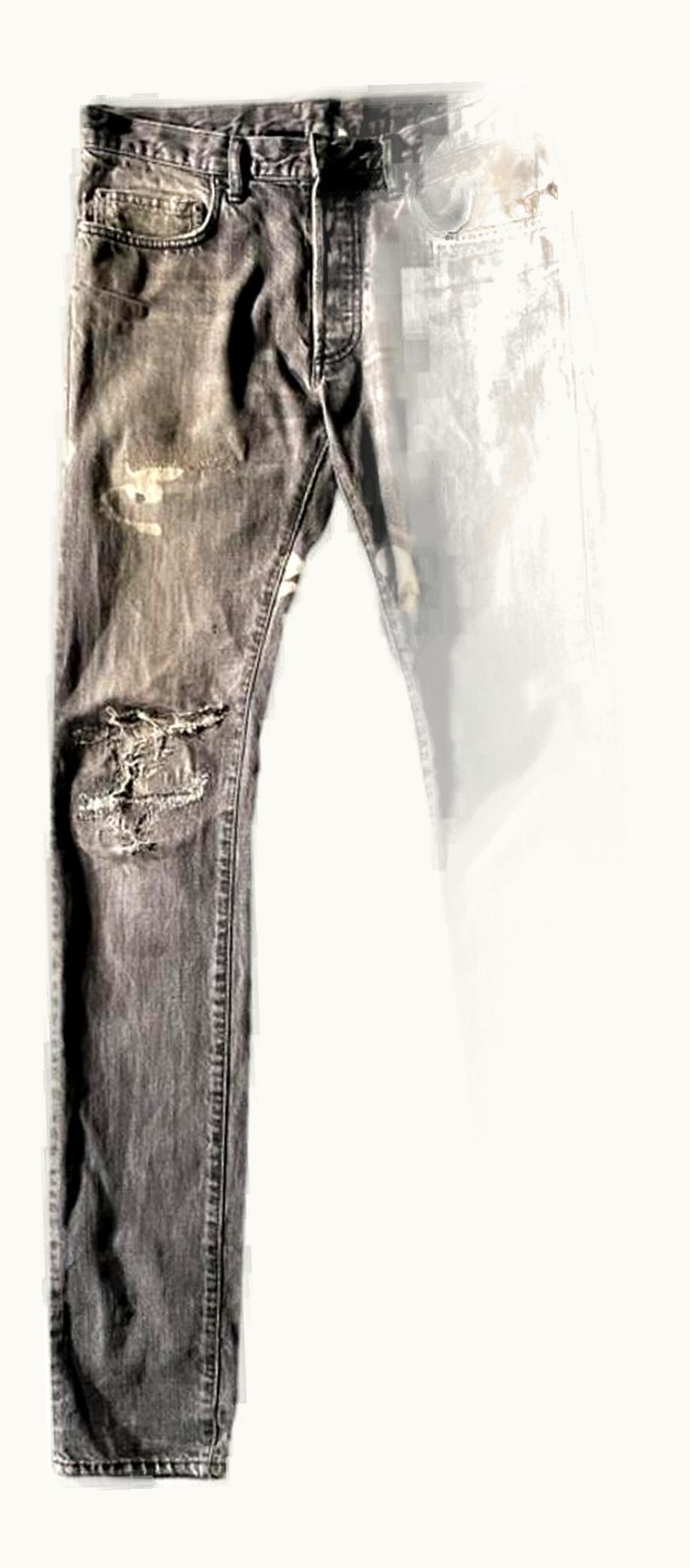 Dior Homme Dior Homme Bleached & Repaired Denim Jeans A/W 2010