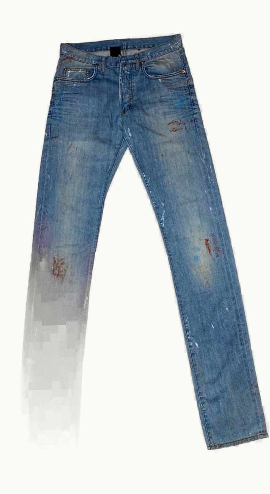 Dior Homme Dior Homme “wildcat” Blood Splatter Paint Denim S/S 2010 UZ1090112