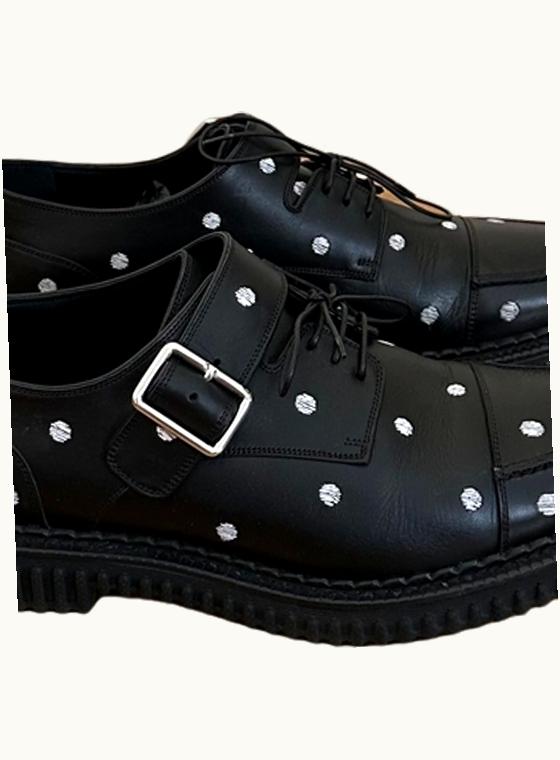 Dior Homme Dior Homme Polka Dot Embroidered Derbies A/W 2014