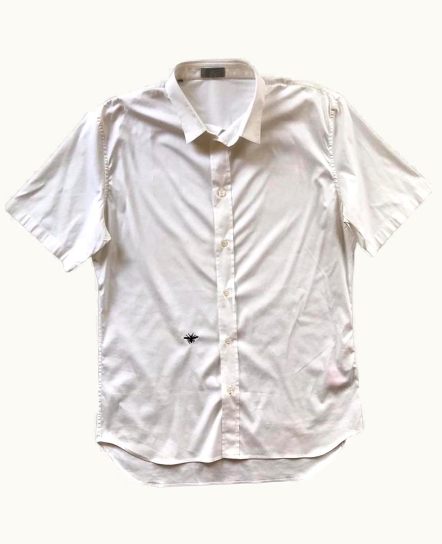 Dior Homme Bee Embroidered Short Sleeve Shirt S/S 2019