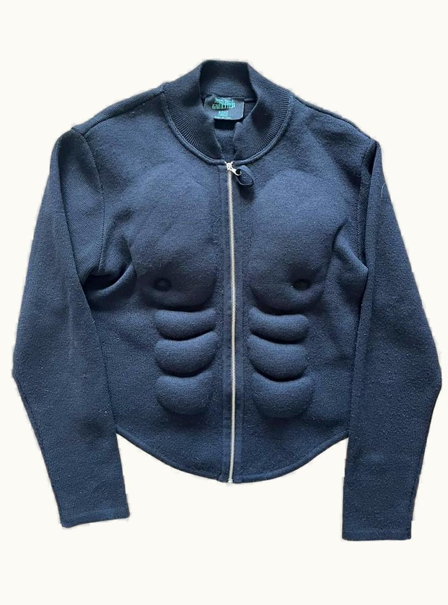 Jean Paul Gaultier Jean Paul Gaultier Muscle Zip Up Sweater A/W 1991