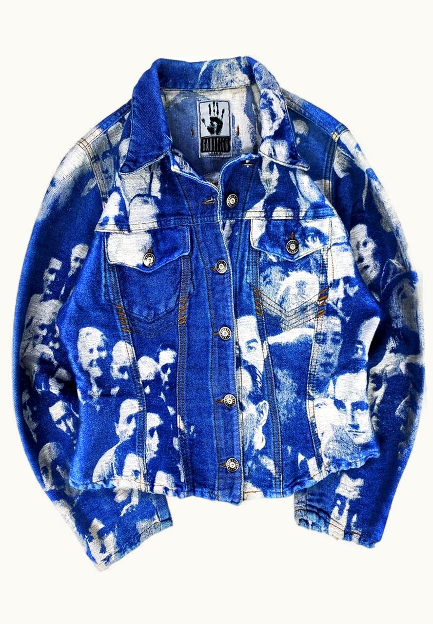 Jean Paul Gaultier Jean Paul Gaultier “faces” Graphic Denim Jacket S/S 1993