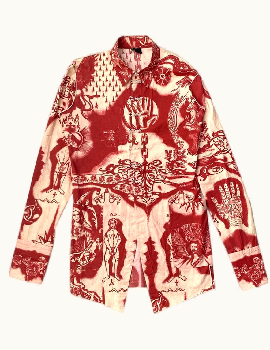 Jean Paul Gaultier Jean Paul Gaultier Fortune Teller Tattoo Shirt S/S 1994