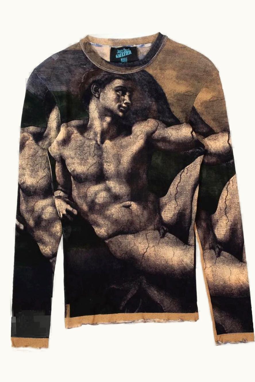 Jean Paul Gaultier Jean Paul Gaultier 'the Creation Of Adam' Mesh Top S/S 1995
