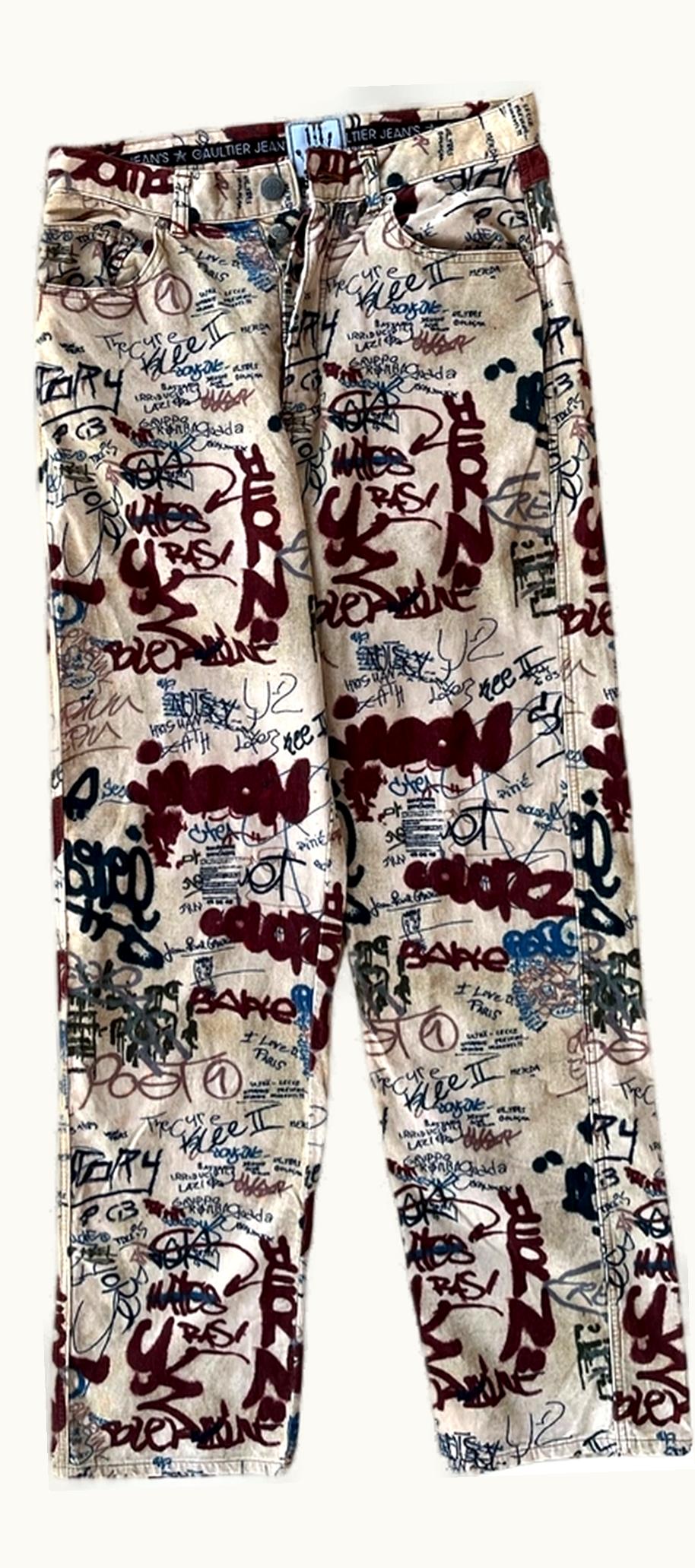 Jean Paul Gaultier Jean Paul Gaultier Graffiti Corduroy A/W 1996