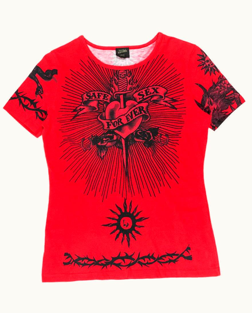 Jean Paul Gaultier Jean Paul Gaultier Safe Sex Forever Tee S/S 1996