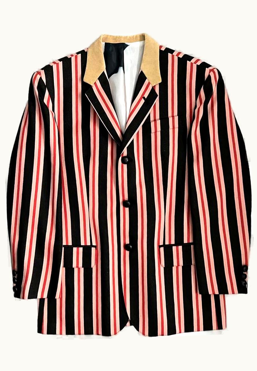 Jean Paul Gaultier Jean Paul Gaultier Trompe L’oeil Muscle Pinstripe Blazer S/S 1996