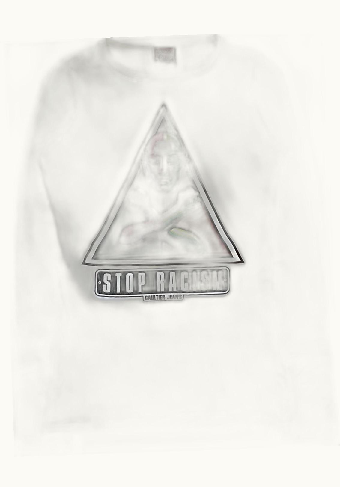 Jean Paul Gaultier Jean Paul Gaultier “fight Racism” Stop Racism Long Sleeve Shirt A/W 1997