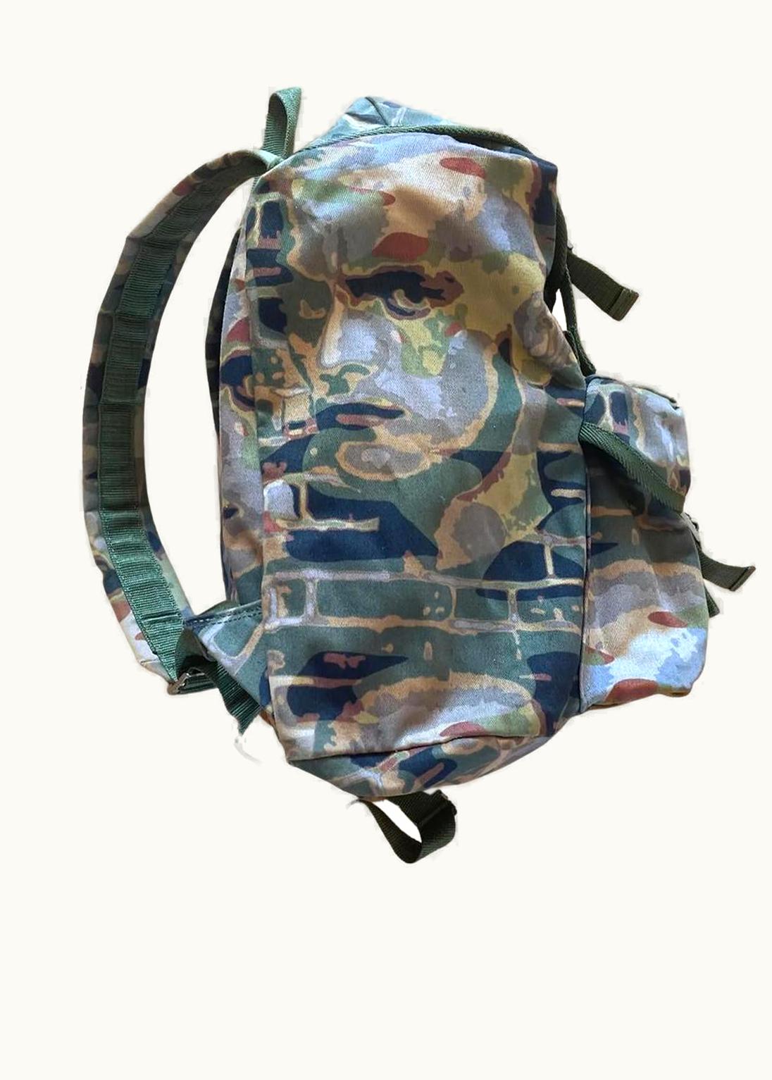 Jean Paul Gaultier Jean Paul Gaultier “fight Racism” Face Print Backpack A/W 1997