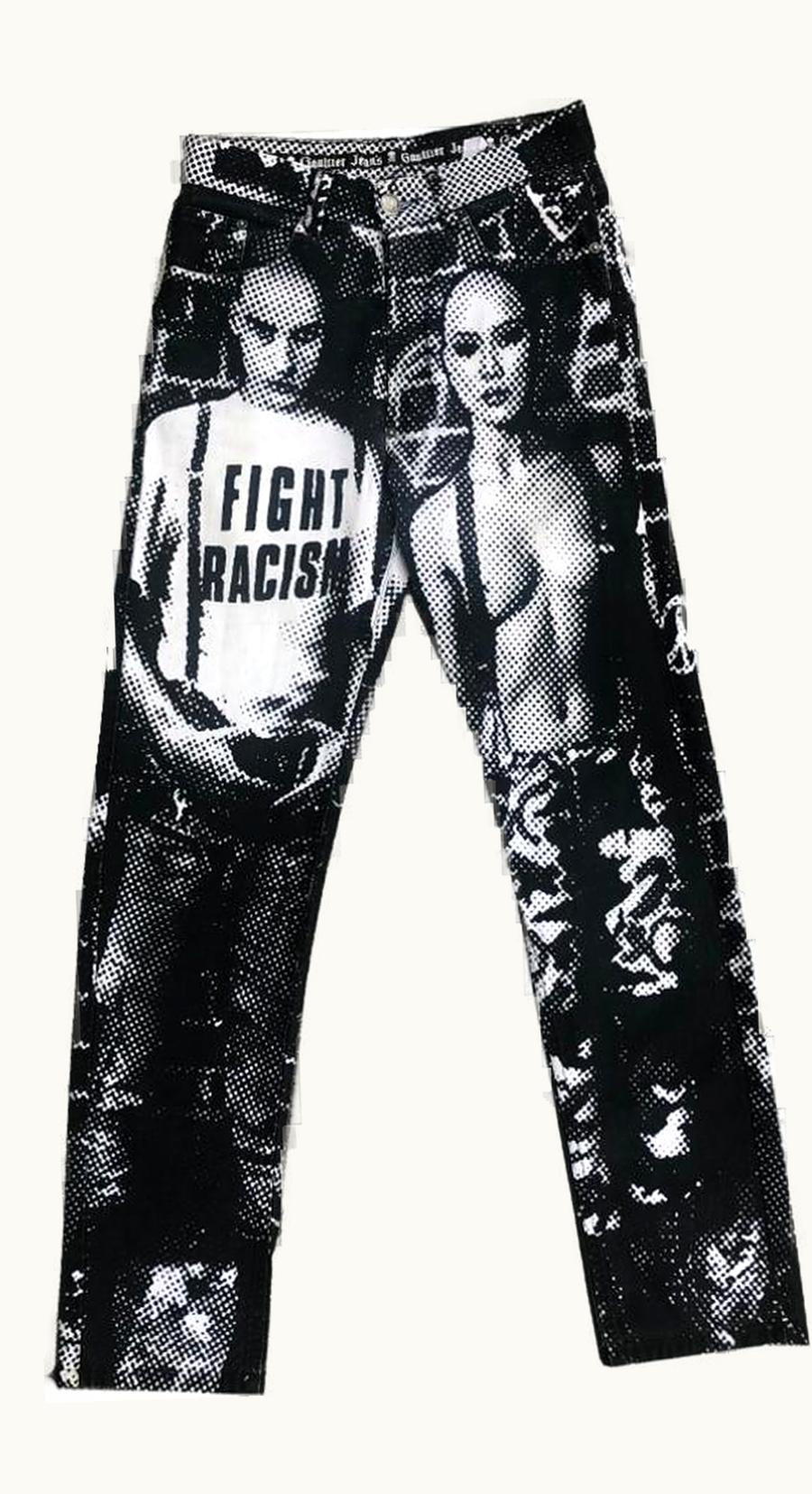 Jean Paul Gaultier Jean Paul Gaultier “fight Racism” Brick Wall Jeans A/W 1997