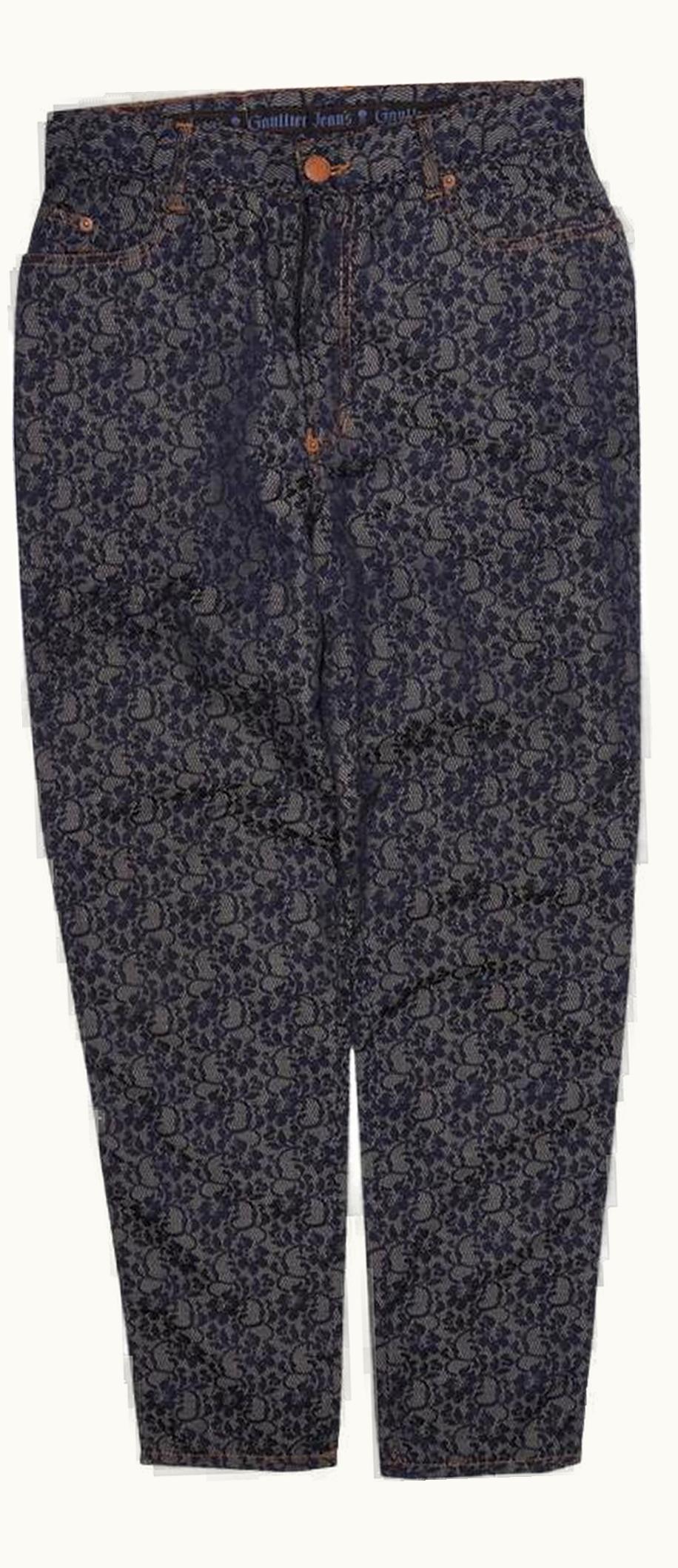 Jean Paul Gaultier Jean Paul Gaultier Flower Power Print Jeans A/W 1997