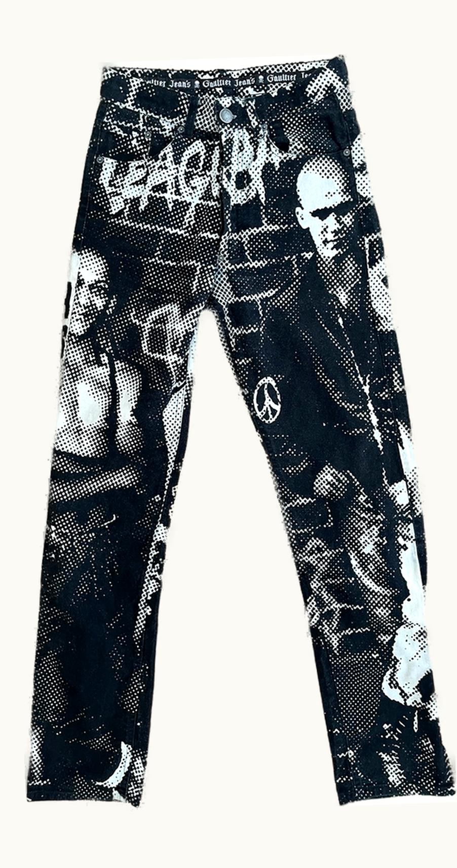 Jean Paul Gaultier Jean Paul Gaultier 'fight Racism' Denim Jeans A/W 1997