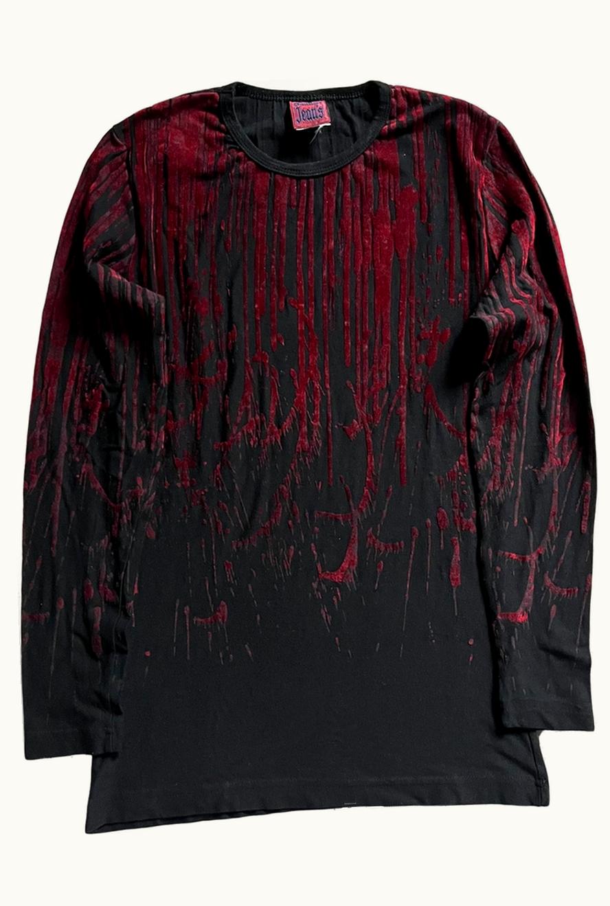Jean Paul Gaultier Jean Paul Gaultier Vampire Blood Drip Longsleeve T-Shirt A/W 1998 UZ1090332