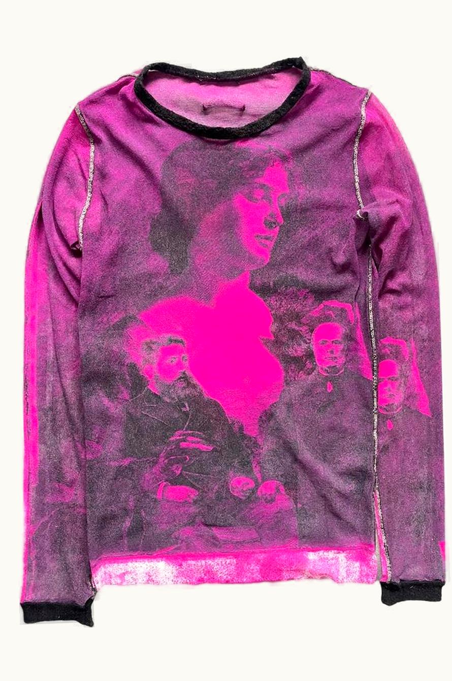 Jean Paul Gaultier Jean Paul Gaultier Purple Haze Mesh Long Sleeve S/S 1998