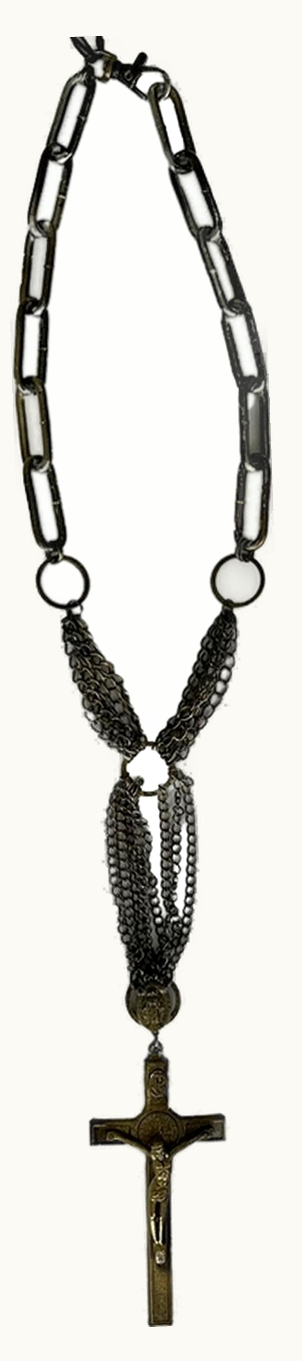 Jean Paul Gaultier Jean Paul Gaultier Sample Layered Crucifix Necklace S/S 1998